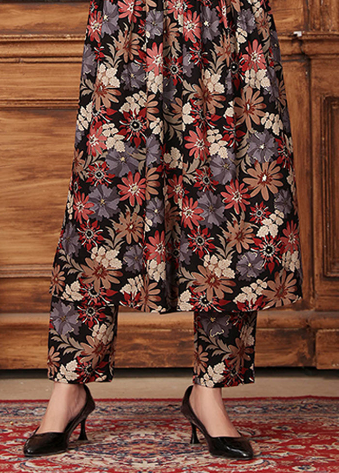 2 Pc Black Silk Cord Set