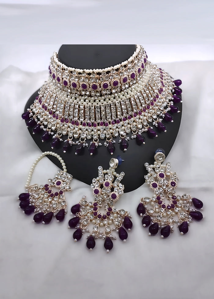 Wine Alloy Jewellery Set