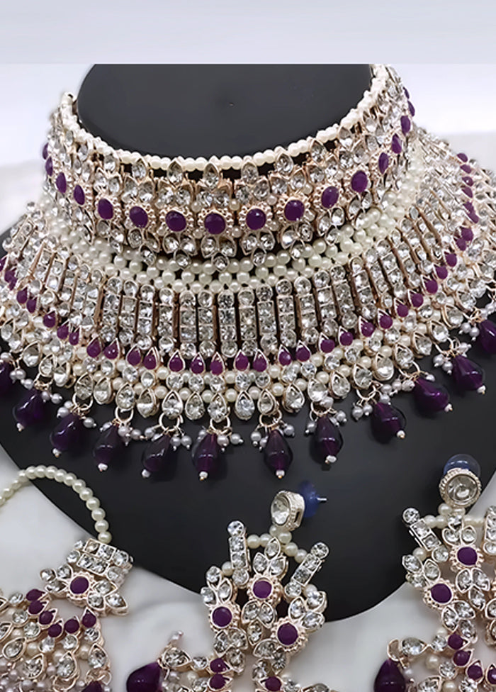 Wine Alloy Jewellery Set