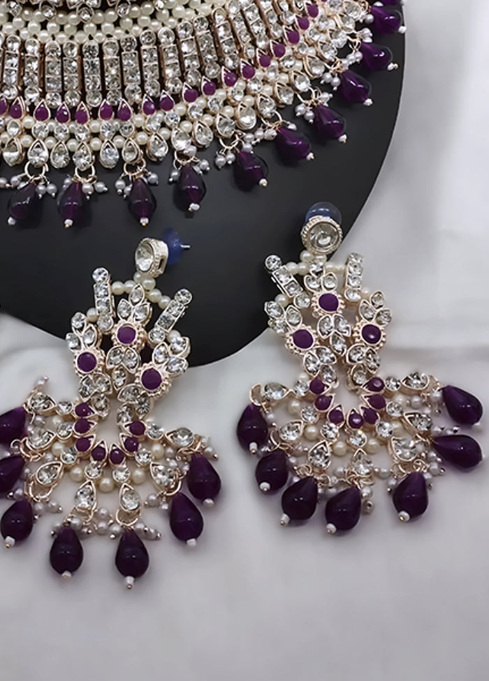 Wine Alloy Jewellery Set