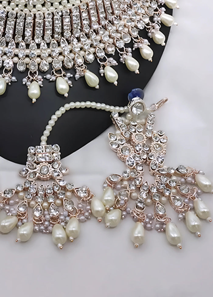 White Alloy Jewellery Set