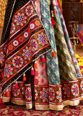 Green Viscose Dupatta Lehenga Set