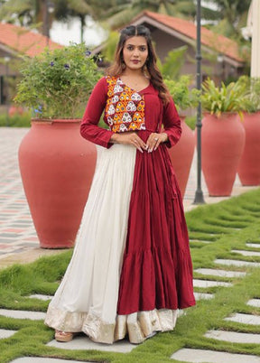 White Cotton Lehenga Set