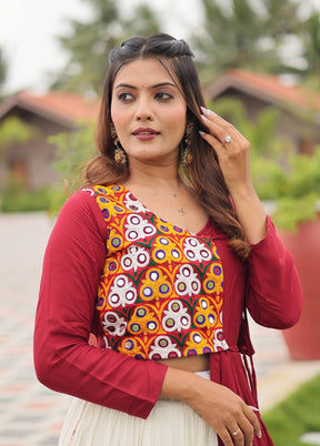 White Cotton Lehenga Set