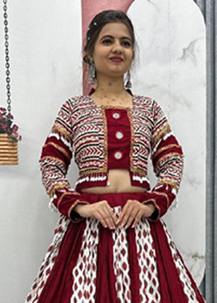 Multicolor Cotton Dupatta Lehenga Set