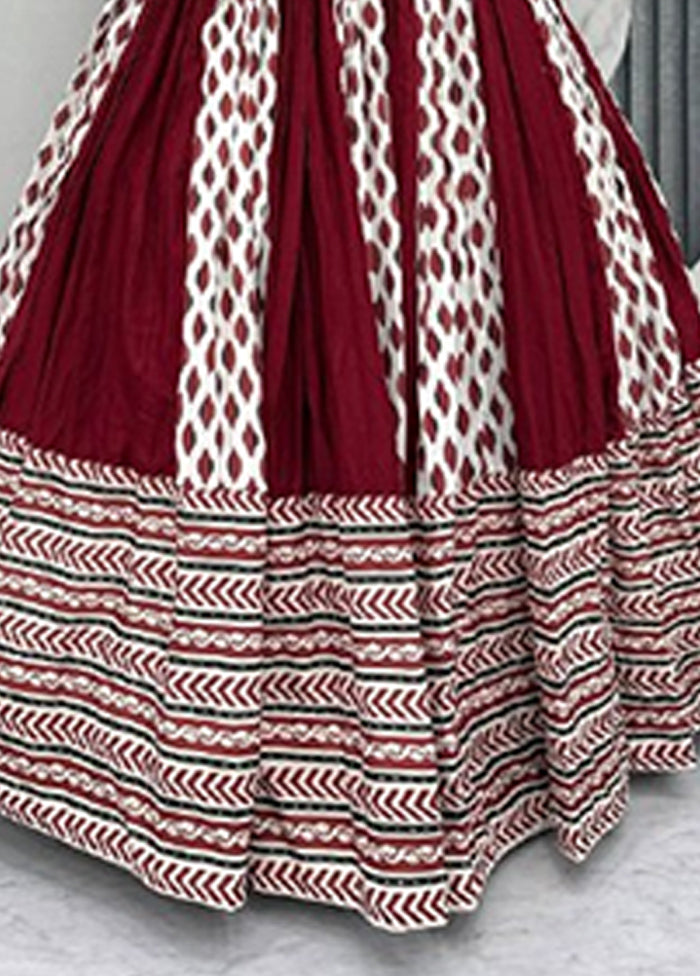 Multicolor Cotton Dupatta Lehenga Set