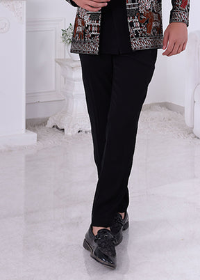 Black Velvet 2 Pc Indo Western Set