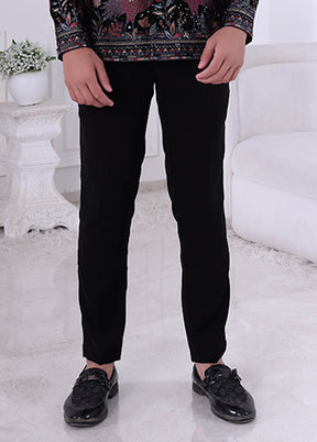 Black Velvet 2 Pc Indo Western Set