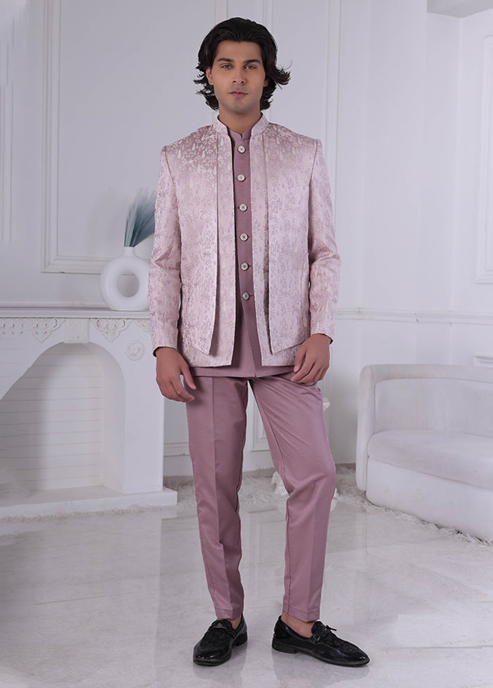 Pink Pure Silk 2 Pc Indo Western Set