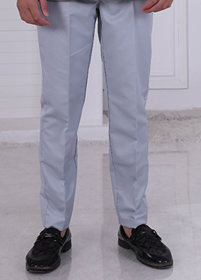 Grey Pure Silk 2 Pc Indo Western Set