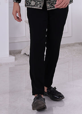 Black Velvet 2 Pc Indo Western Set