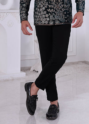 Green Velvet 2 Pc Indo Western Set