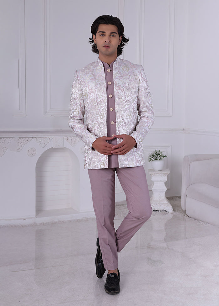 Pink Pure Silk 2 Pc Indo Western Set