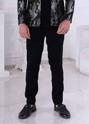 Black Velvet 2 Pc Indo Western Set