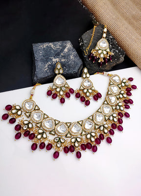 Purple Alloy Jewellery Set