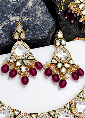 Purple Alloy Jewellery Set