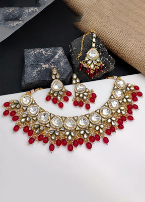 Red Alloy Jewellery Set