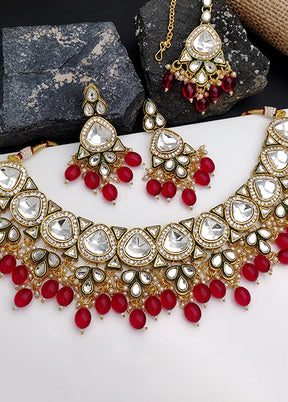 Red Alloy Jewellery Set