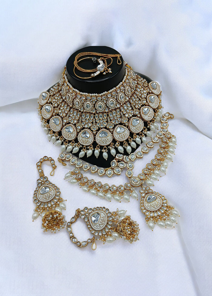 White Alloy Jewellery Set