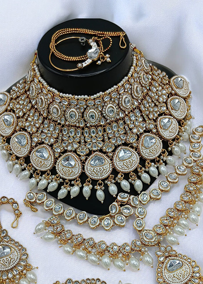 White Alloy Jewellery Set