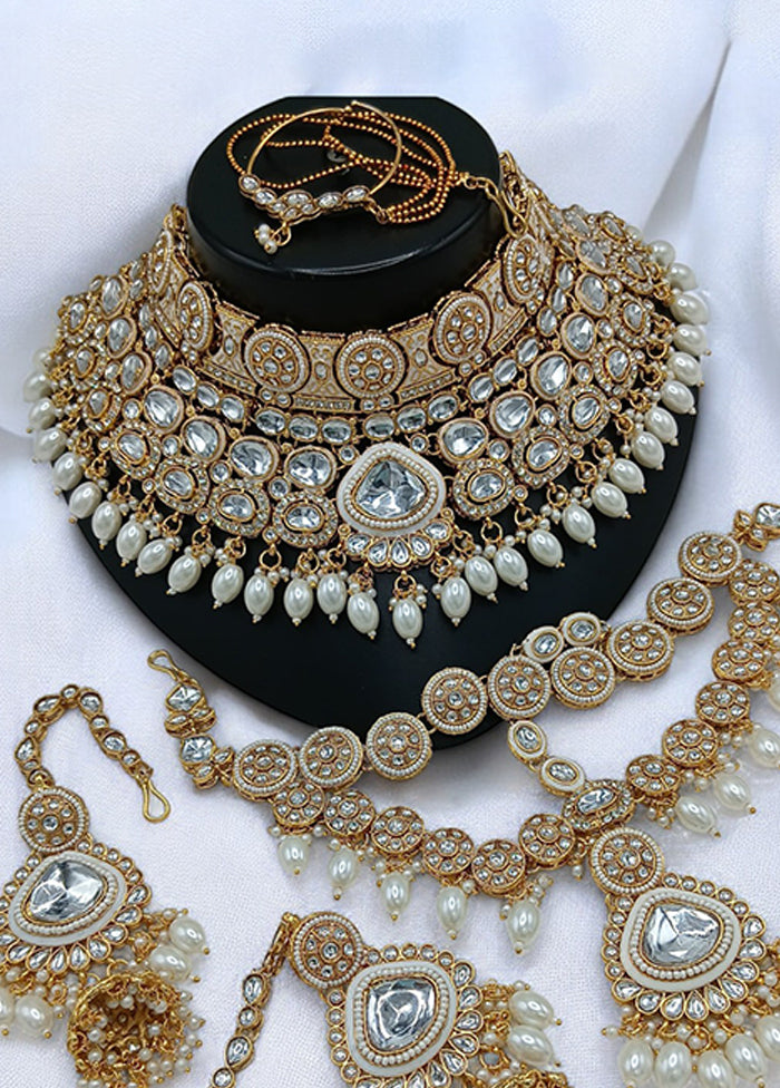 White Alloy Jewellery Set