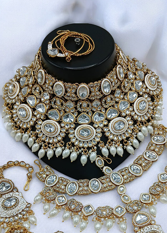 White Alloy Jewellery Set