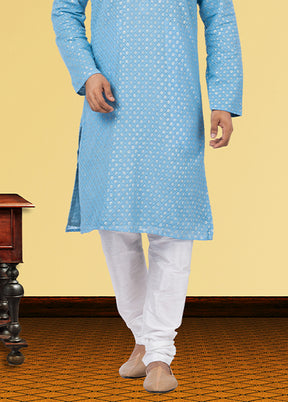 Multicolor Georgette 2 Pc Kurta Pajama Set