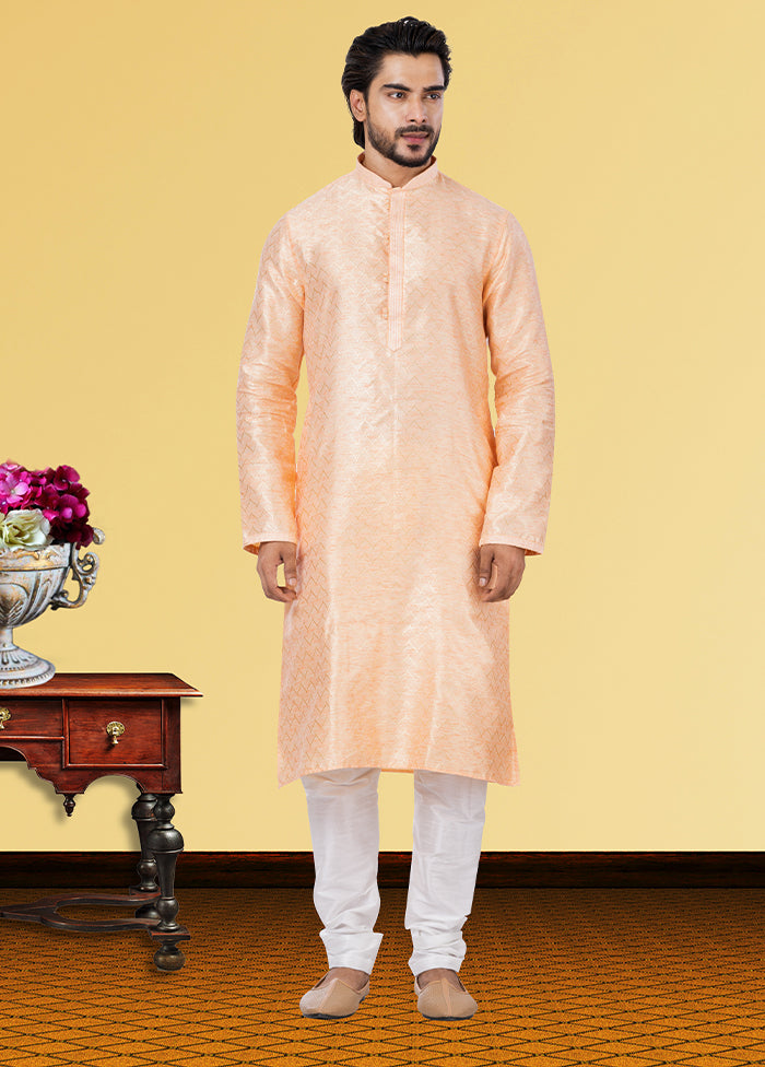 Multicolor Silk 2 Pc Kurta Pajama Set