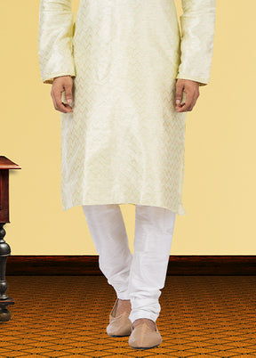 Multicolor Silk 2 Pc Kurta Pajama Set
