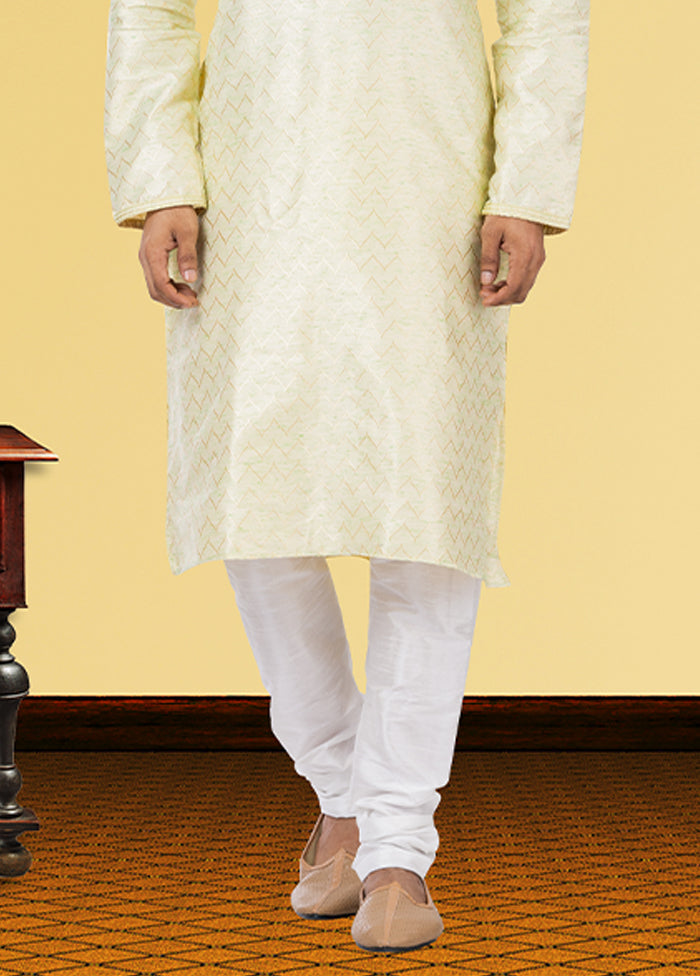 Multicolor Silk 2 Pc Kurta Pajama Set
