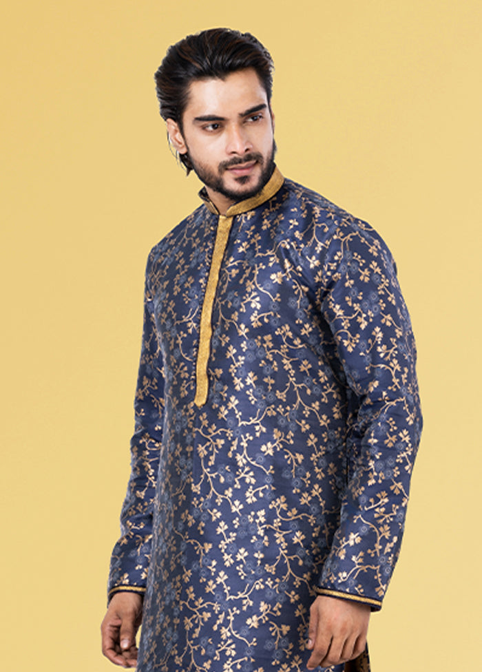 Multicolor Silk 2 Pc Kurta Pajama Set