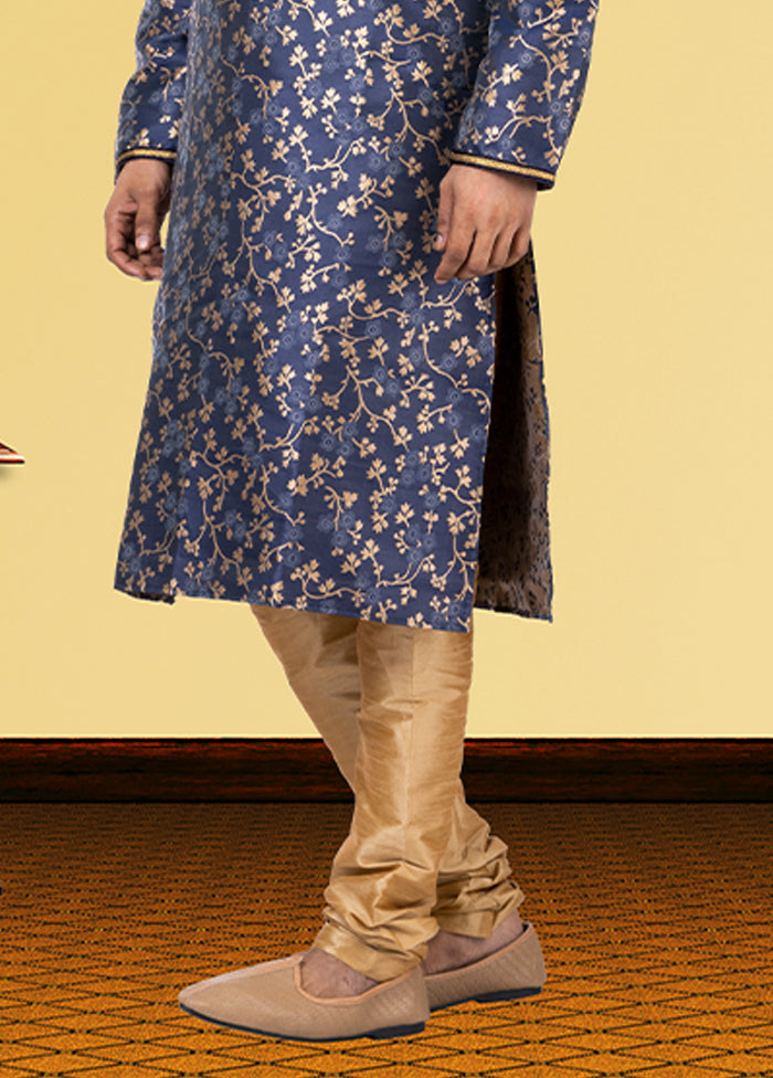 Multicolor Silk 2 Pc Kurta Pajama Set