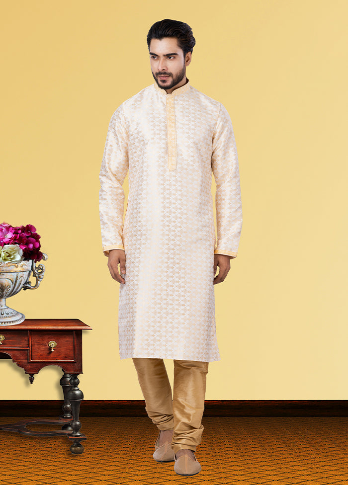 Multicolor Silk 2 Pc Kurta Pajama Set