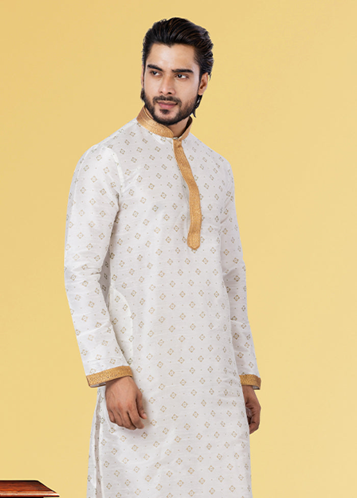 Multicolor Silk 2 Pc Kurta Pajama Set