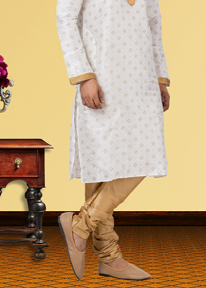 Multicolor Silk 2 Pc Kurta Pajama Set