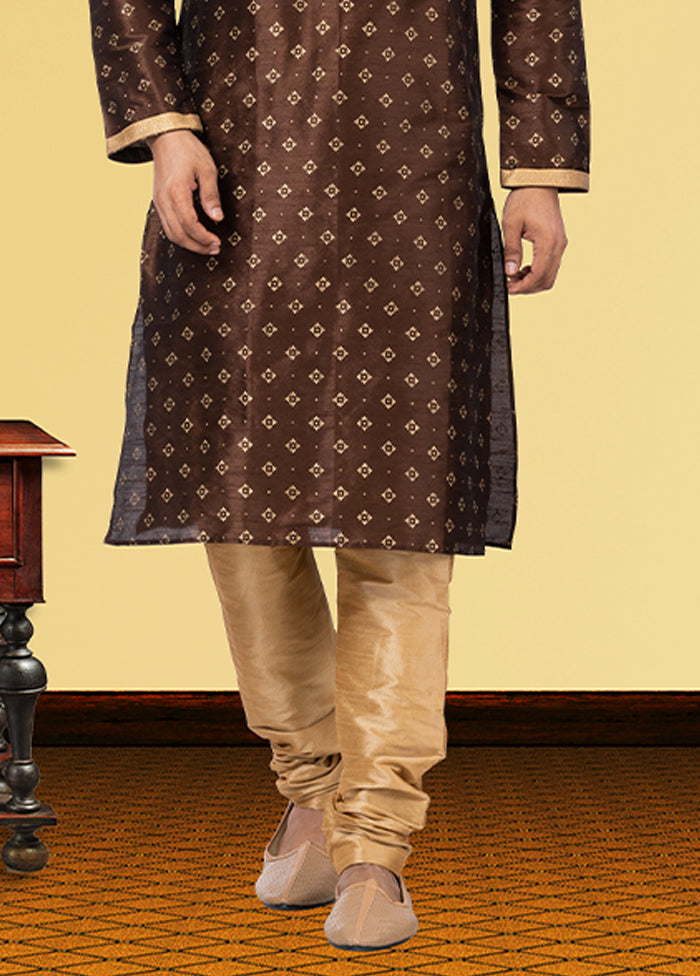 Multicolor Silk 2 Pc Kurta Pajama Set