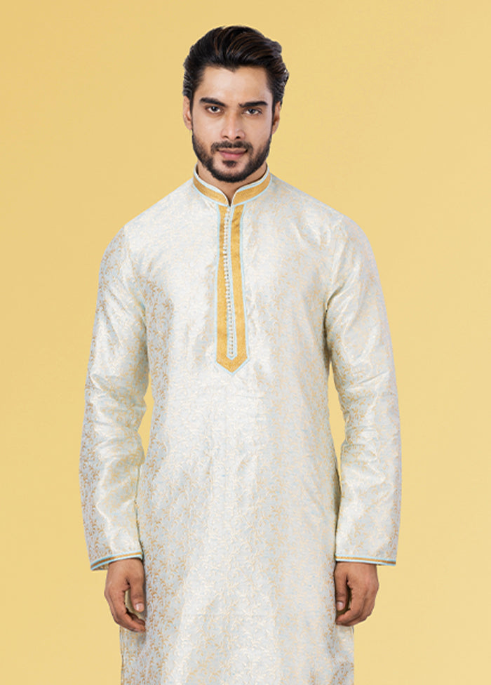 Multicolor Silk 2 Pc Kurta Pajama Set