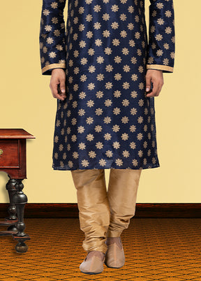 Multicolor Silk 2 Pc Kurta Pajama Set