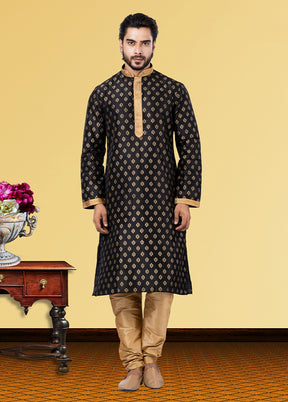 Multicolor Silk 2 Pc Kurta Pajama Set