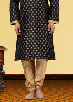 Multicolor Silk 2 Pc Kurta Pajama Set