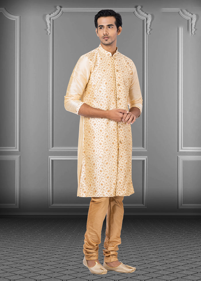 Multicolor Silk 2 Pc Kurta Pajama Set