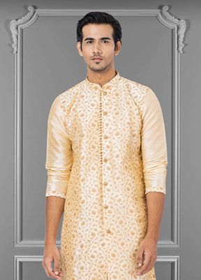 Multicolor Silk 2 Pc Kurta Pajama Set