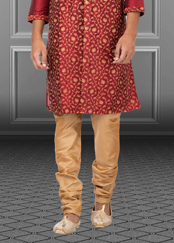 Multicolor Silk 2 Pc Kurta Pajama Set
