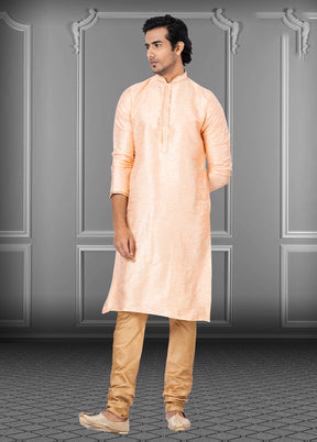 Multicolor Silk 2 Pc Kurta Pajama Set