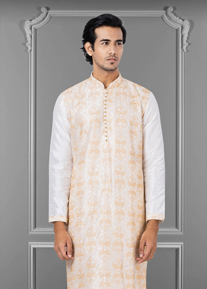 Multicolor Silk 2 Pc Kurta Pajama Set