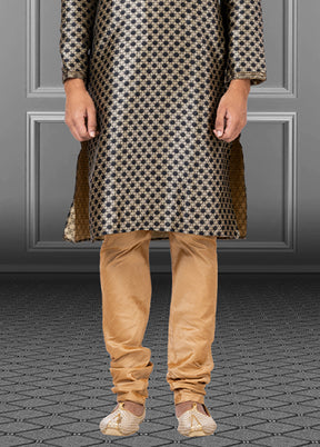 Multicolor Silk 2 Pc Kurta Pajama Set