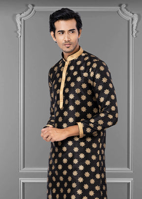 Multicolor Silk 2 Pc Kurta Pajama Set