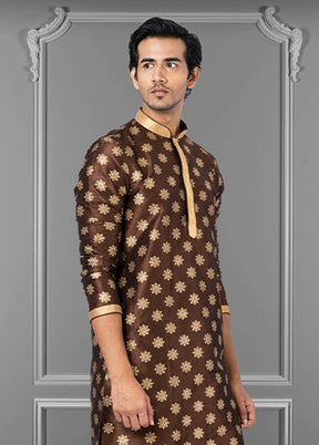 Multicolor Silk 2 Pc Kurta Pajama Set