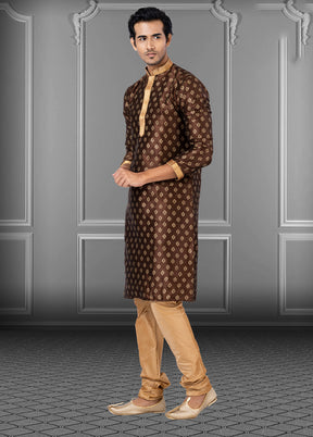 Multicolor Silk 2 Pc Kurta Pajama Set