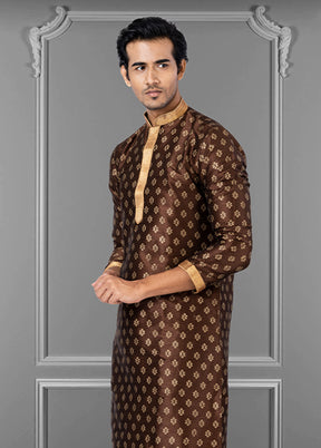 Multicolor Silk 2 Pc Kurta Pajama Set